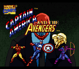 Captain America & The Avengers Title Screen